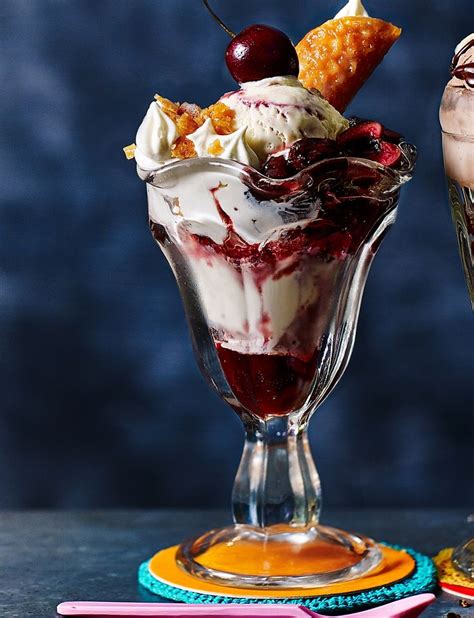 Cherry Bakewell sundae | Sainsbury`s Magazine | Recipe | Sundae recipes, Ice cream recipes ...