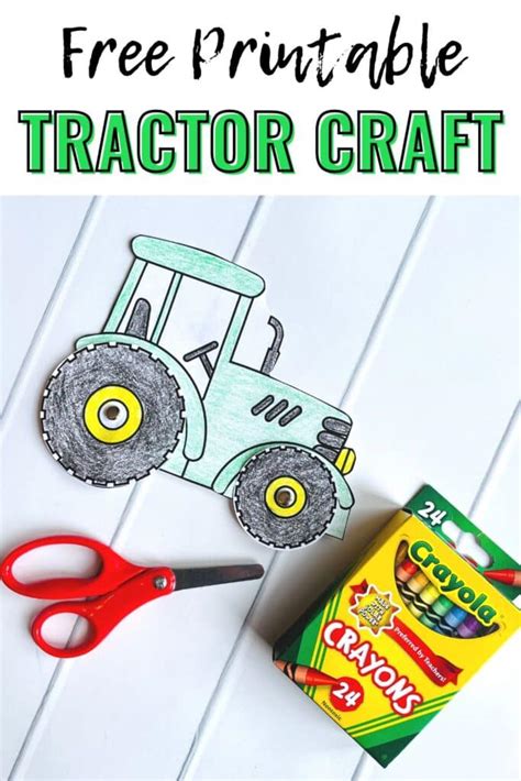 Easy Preschool Tractor Craft (with Free Printable) - Simply Full of Delight