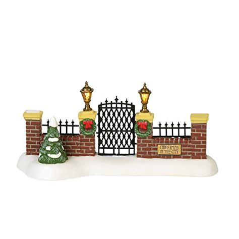 Department 56 Christmas in The City Village Accessories Entry Gate Lit Figurine, 2.75 ...