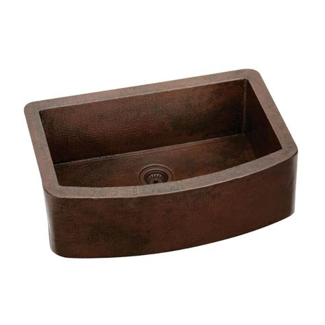 MR Direct All-in-One Undermount Copper 33 in. Single Bowl Kitchen Sink-903-FL - The Home Depot