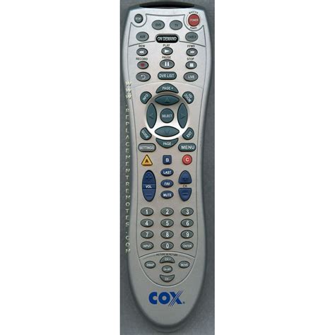 COX RC1675603/03 (p/n: URC7820BBP1) Cable Box Remote Control (refurbished) - Walmart.com ...