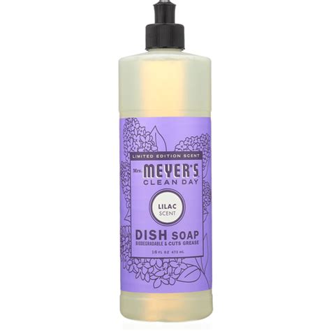 Mrs.Meyers Clean Day Liquid Dish Soap - Lilac - Case of 6 - 16 fl oz | Soap | Foodtown