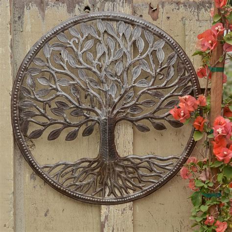 Organic Tree of Life Wall Art Farm House Rustic Haitian | Etsy | Wall sculpture art, Garden ...