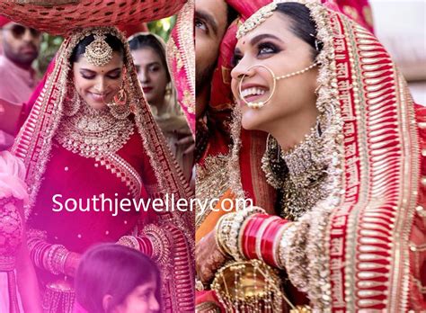 Deepika Padukone's Mehendi and Wedding Jewellery - Indian Jewellery Designs