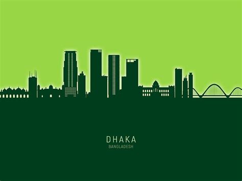 Dhaka Bangladesh Skyline #54 Digital Art by Michael Tompsett - Fine Art America