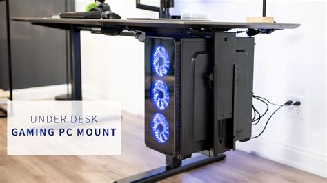 MOUNT-PC06B Under Desk Gaming PC Mount by VIVO - YouTube