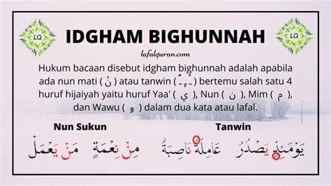 Contoh Bacaan Idgham Bighunnah Dalam Surah Al Baqarah Dan Ayatnya | My ...