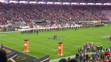 Alabama vs Clemson at Levi's stadium 2019 national anthem - YouTube