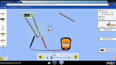 Circuit Construction Kit DC Series Circuit Parallel Circuit Ohm's Law PhET Interactive Simu ...