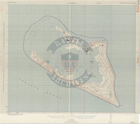 Wake Island 1942 Topographical Map – Battle Archives