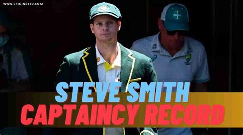 Steve Smith Captaincy Records - All Formats - CricIndeed