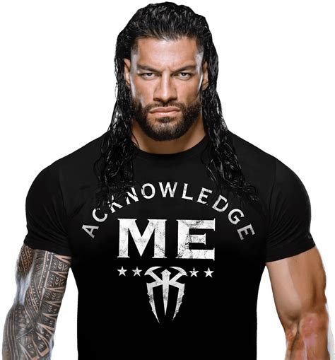 Wwe Roman Reigns Acknowledge Me Logo Red