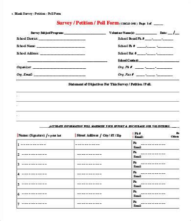 Survey Template For Kids | HQ Printable Documents