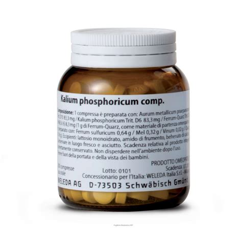 kalium phosphoricum cp 200 compresse bugiardino cod: 881502746