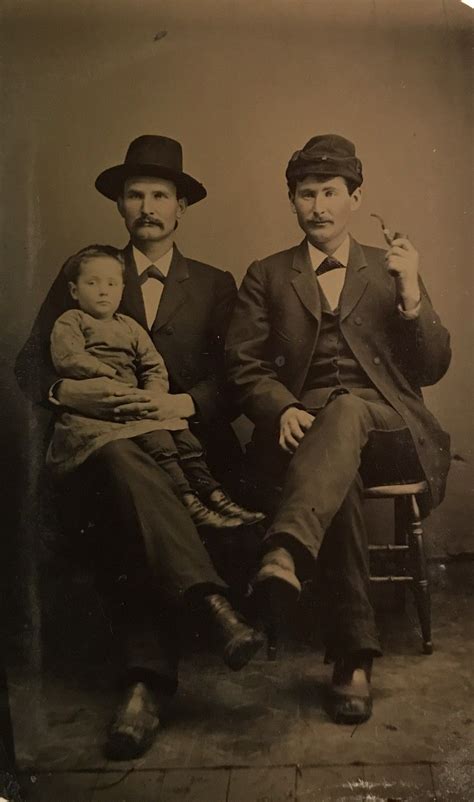 Wyatt and Virgil Earp, with Wyatt holding Virgils Granddaughter. The ...