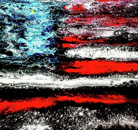 Freedom Flag No. 1 Painting by Michelle Orose - Fine Art America