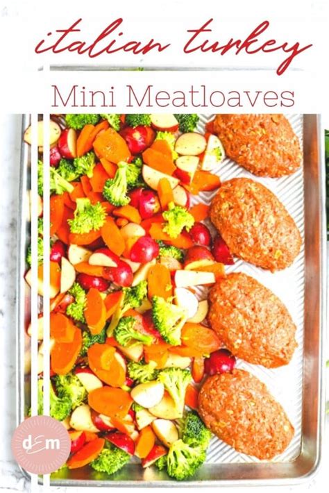 Mini Turkey Meatloaf | EASY Italian Meatloaf Recipe!