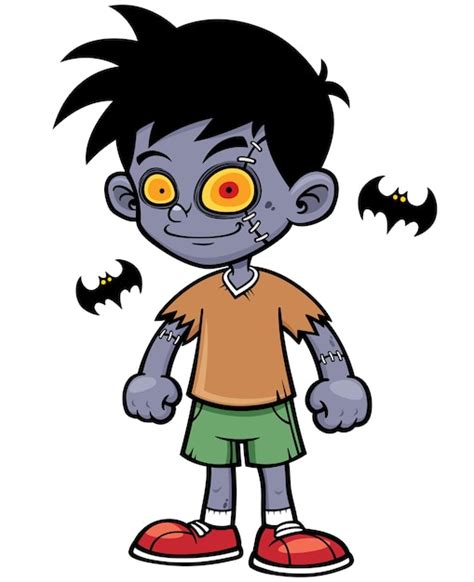 Premium Vector | Cartoon zombie boy