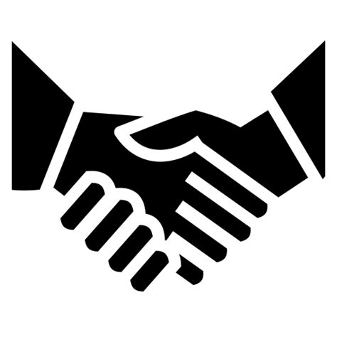 Shaking hands icon, SVG and PNG | Game-icons.net