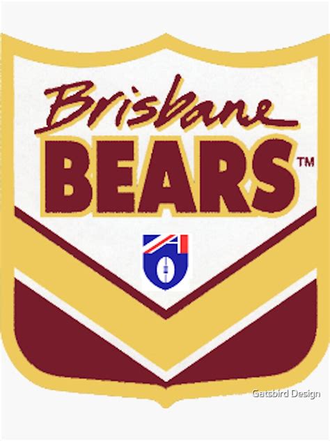 "Brisbane Bears fc | AFL footy" Sticker for Sale by euror-design ...