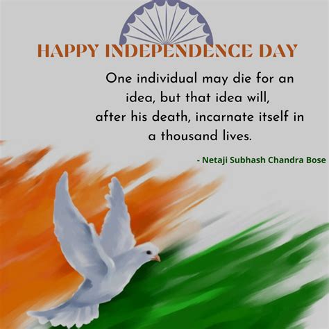 Top Independence Day Quotes, Messages : By Freedom Fighters Of India