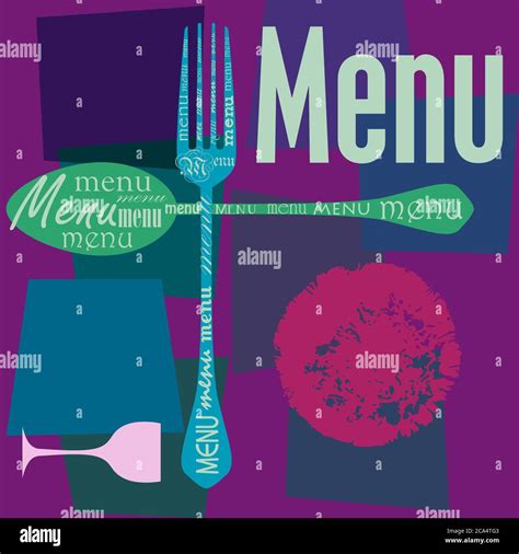 restaurant menu design, free copy space vector Stock Vector Image & Art - Alamy