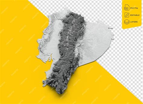 Premium PSD | Ecuador map ecuador flag shaded relief color height map ...