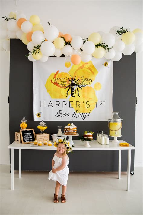 Honey Bee Birthday Party | Bee birthday party, Bee birthday, Birthday ...