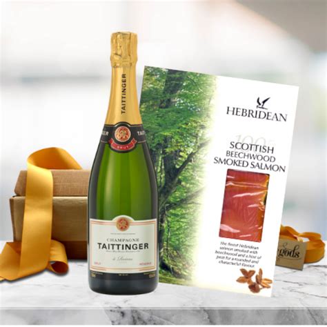 Champagne and Smoked Salmon Gift Box - Food of the Gods