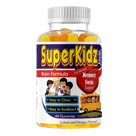 Brain Health Supplement for Kids, Brain Booster & Memory Supplement for Kids Brain Function ...