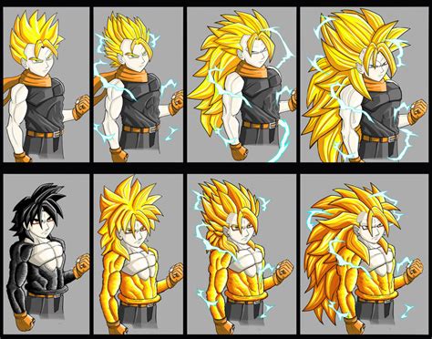 Super Saiyan and True Saiyan Forms by DragonBallMKRPG on DeviantArt