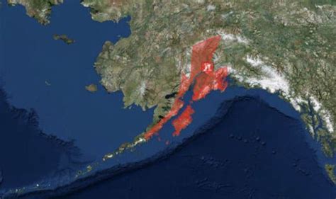 Alaska Earthquake Map : Alaska Earthquake Map Area Affected By Earthquake In Alaska / 16 ...