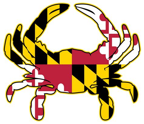 Maryland Flag Crab Mini Art Print by hobrath - Without Stand - 3" x 4 ...