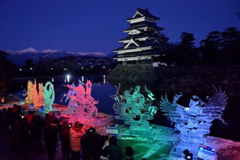 Matsumoto Castle Illumination - Weaving light through ice crystal for a fantastic winter event