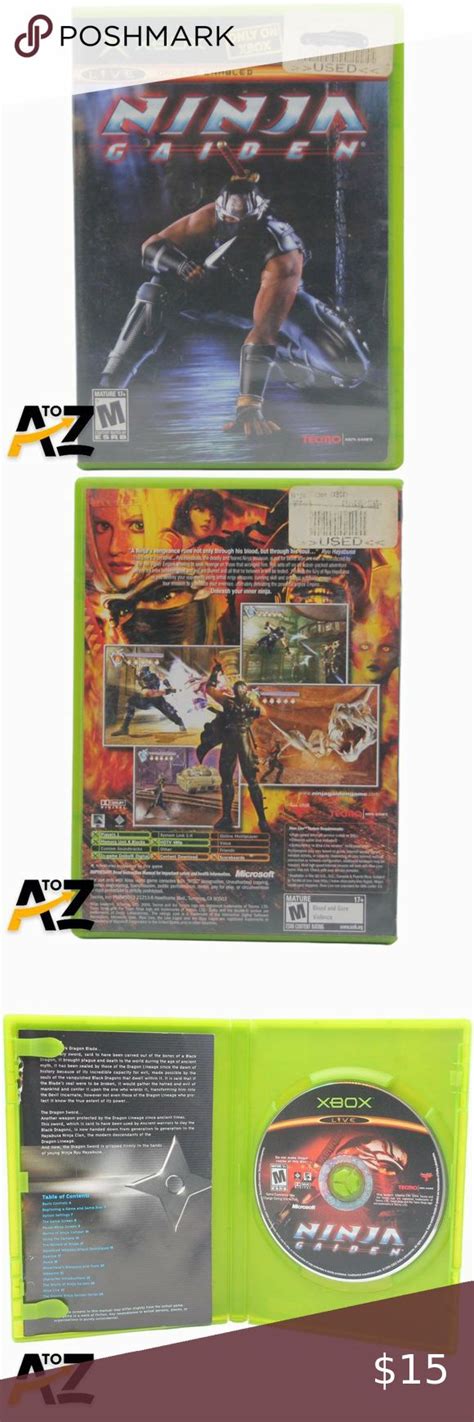 Ninja Gaiden (Microsoft Xbox, 2004) Complete w/ Original Case and Instructions | The originals ...