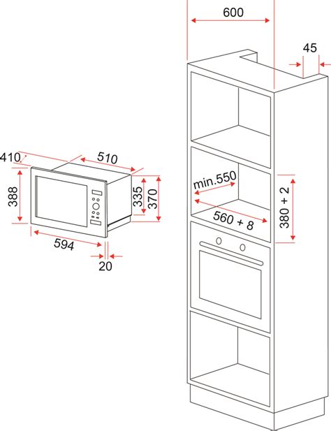 Built In Microwave Ovens Dimensions