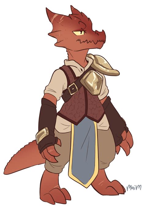 maimbutt: “final redraw of the warrior kobold before I start working on model shee… in 2021 ...