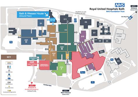 Royal United Hospitals Bath | Maps RUH Bath