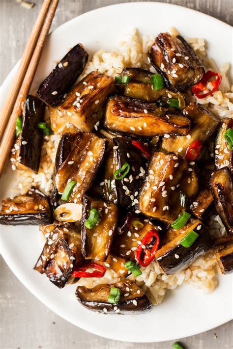 Vegan Chinese aubergine - Lazy Cat Kitchen