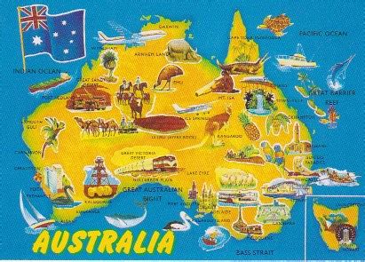 Australia Map Landmarks