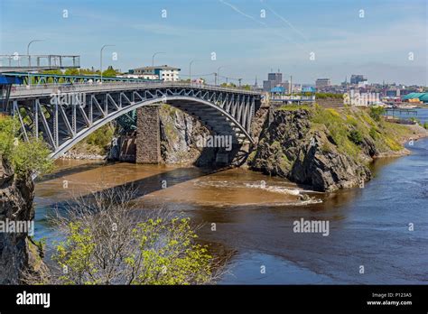 Reversing Falls Bridge, St. John, New Brunswick, Canada Stock Photo - Alamy