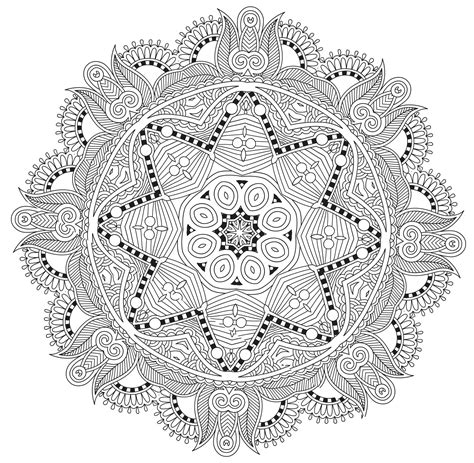 Coloring Pages Of Mandala To Print - Coloring Home