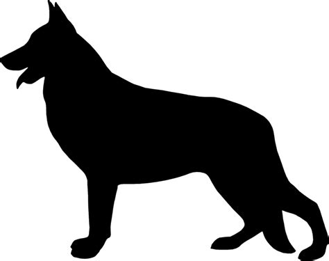 Download Silhouette German Shepherd Clipart - Png Download (#5466631) - PinClipart