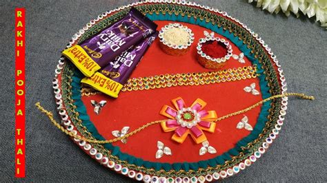 Rakhi ki thali | Raksha Bandhan Thali decoration | Aarti thali ...