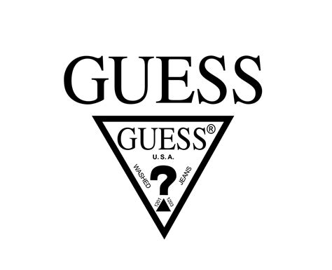 Guess Logo Brand Symbol Black Design Clothes Fashion Vector ...