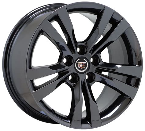 18x8.5 18x9.5 Cadillac CTS V-Sport Black Chrome wheels rims Factory OE ...