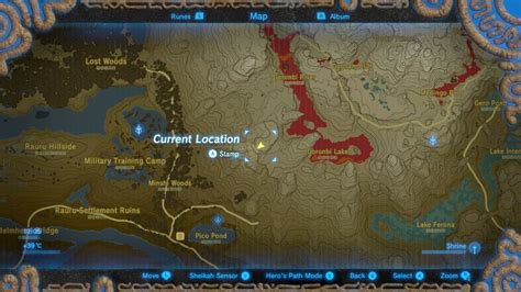 Botw All Memory Locations Map