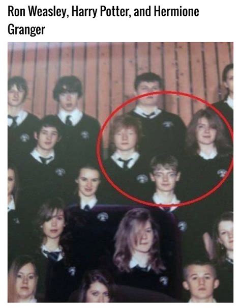 Real Harry Potter, Ron Weasley, and Hermione Granger - Meme by Crow ...