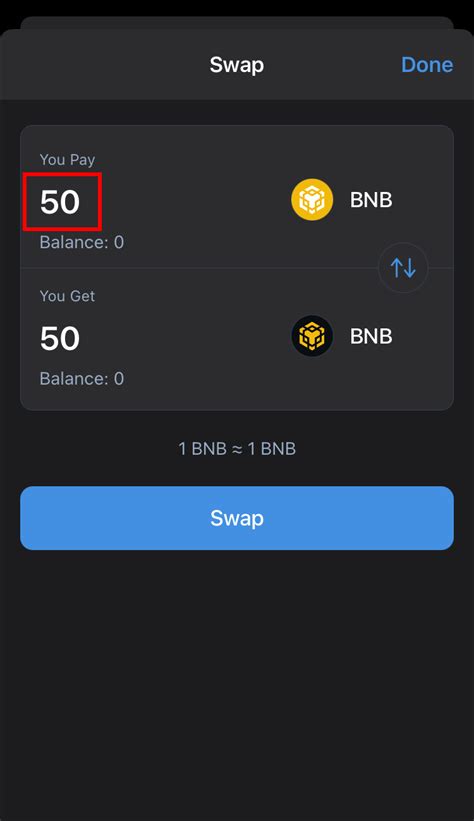 How to Swap BNB to Smart Chain in Trust Wallet