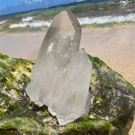 Giant Smoky Lemurian Quartz Cluster #250 – lemuriacrystalshop